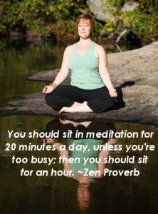 Wellness Scribe, if busy, meditate an hour